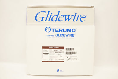 Terumo GR2503 Radifocus Glidewire, Straight 0.025inch x 260cm x 3cm (x) - Box of 5